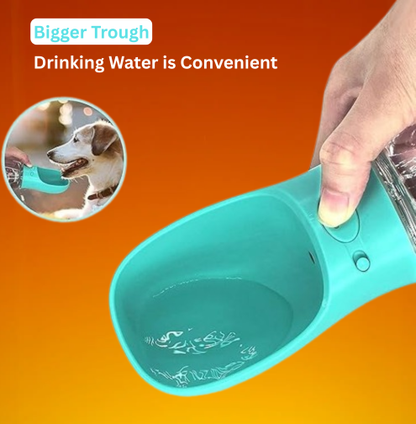 Pet Bowl Cap Water Bottle | Leak Proof | Lightweight | Water Dispenser for Pets | Ideal for Travel, Hiking, and Walking (350ml)